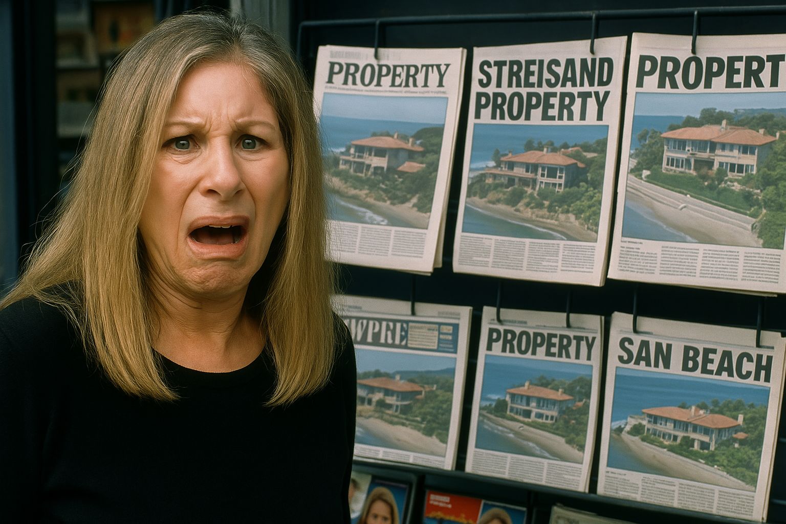 AI-generert illustrasjon av Barbra Streisand